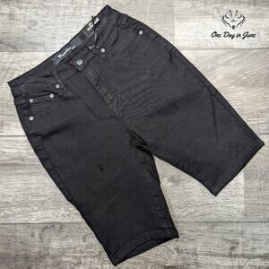 Bamboo Jeans Bermuda Denim Shorts Size 3/4